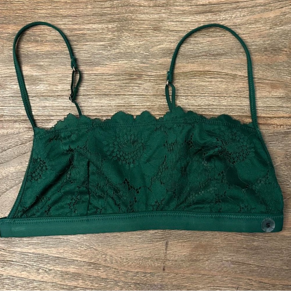 NWT Aerie Green Bralette Size Small | Adjustable Straps